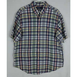 Ralph Lauren Men's Classic Fit Plaid Oxford Shirt XXL